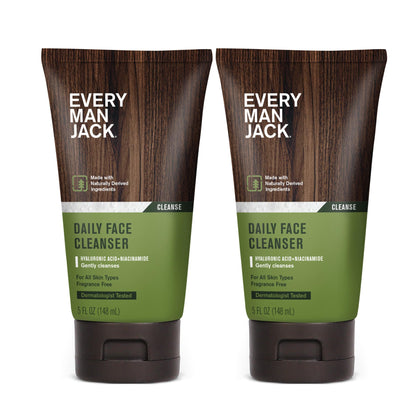 Every Man Jack front packaging showing clean design and size benefit