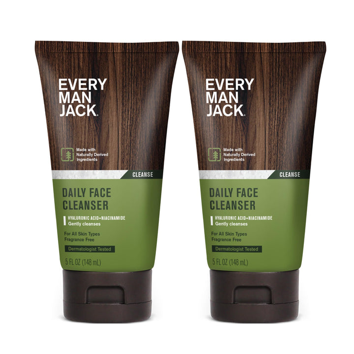 Every Man Jack front packaging showing clean design and size benefit