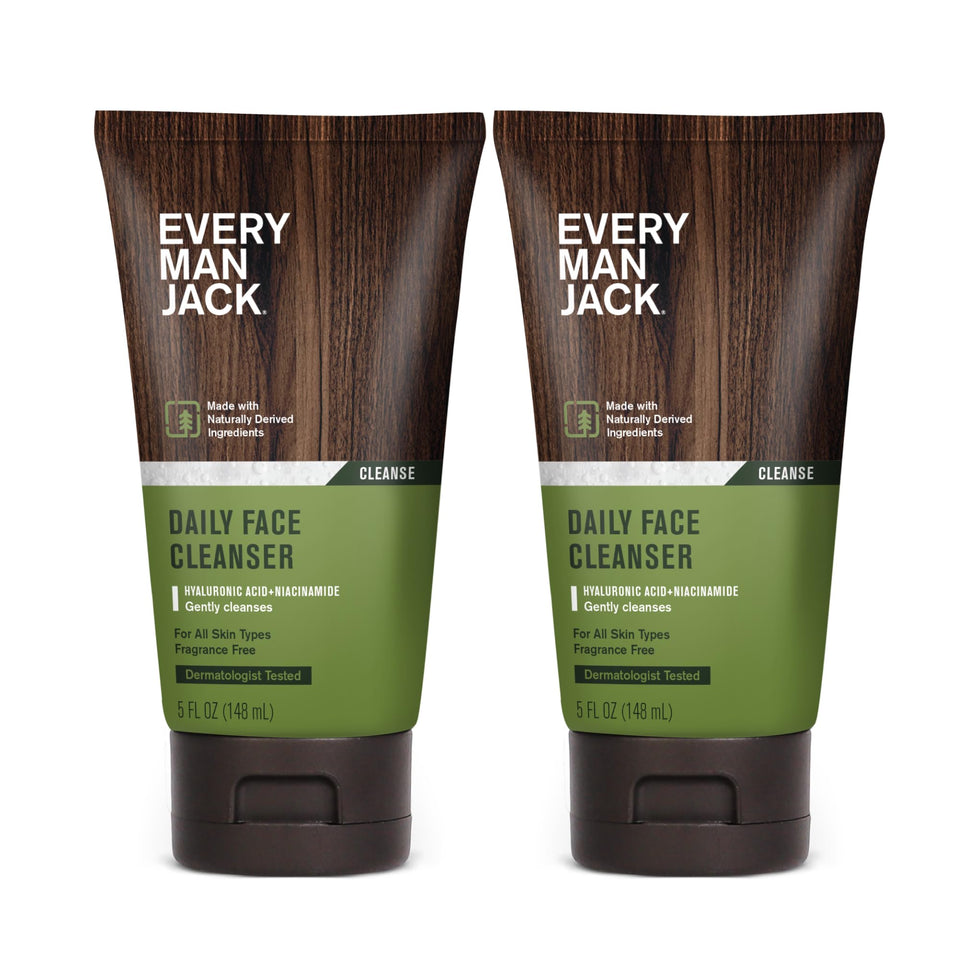 Every Man Jack front packaging showing clean design and size benefit