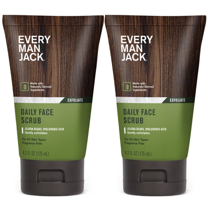 Every Man Jack front packaging showing product benefits and twin pack convenience