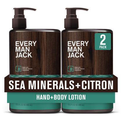 Every Man Jack front packaging showing sea minerals citron scent and size