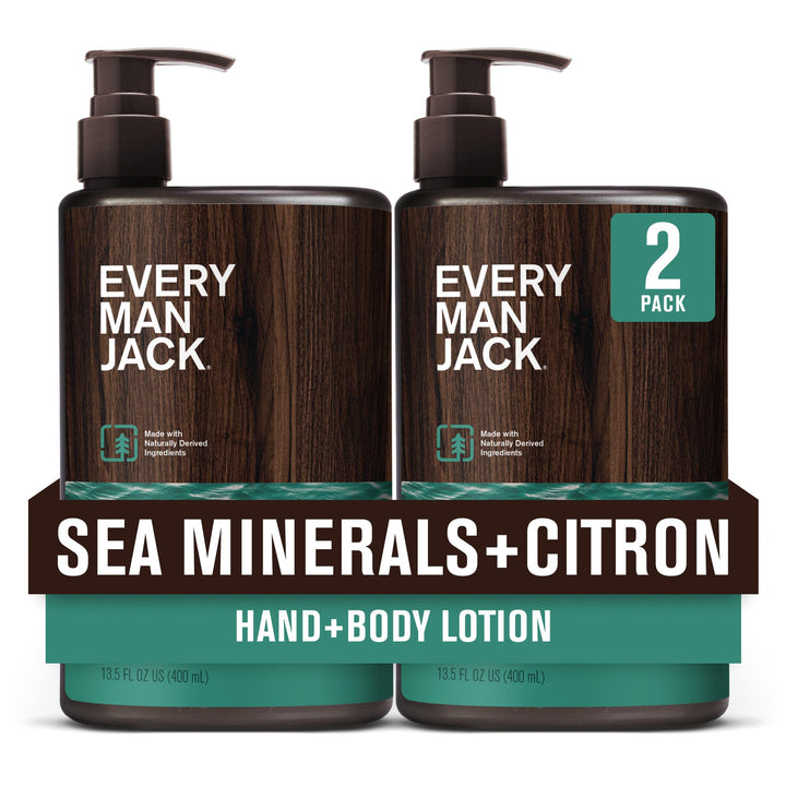 Every Man Jack front packaging showing sea minerals citron scent and size