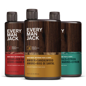 Every Man Jack three-pack front view showing all bottles and scents