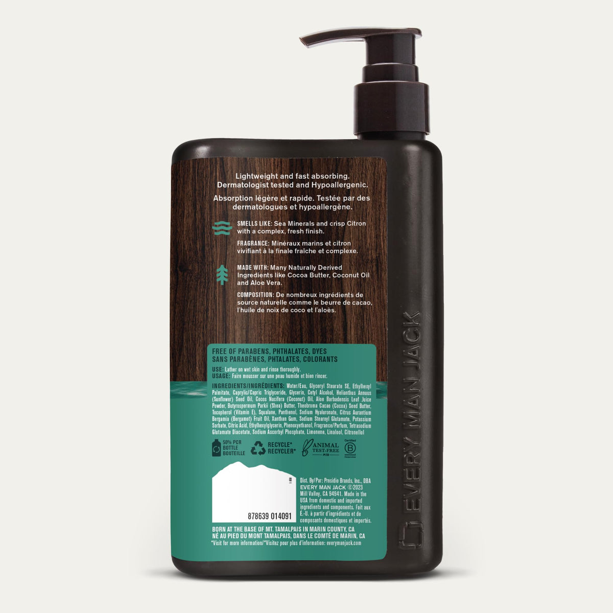 Every Man Jack bottle in gym bag illustrating travel-ready hydration