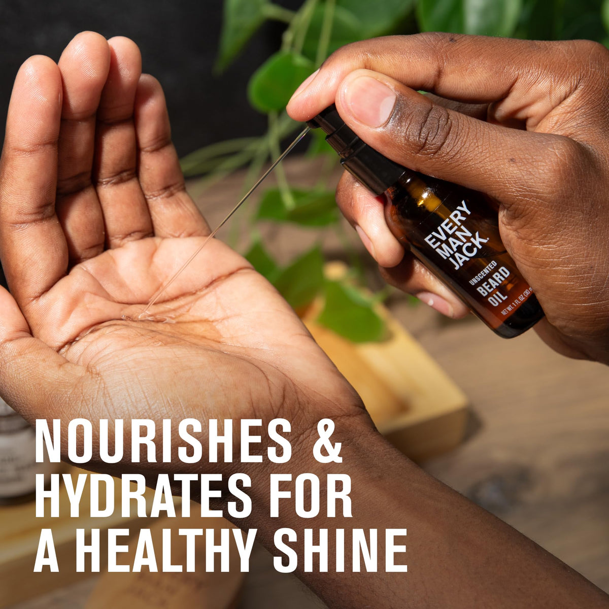 Every Man Jack argan and shea ingredients laid out highlighting natural nourishment