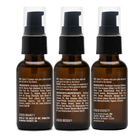 Every Man Jack label close-up listing natural ingredients for clear transparency