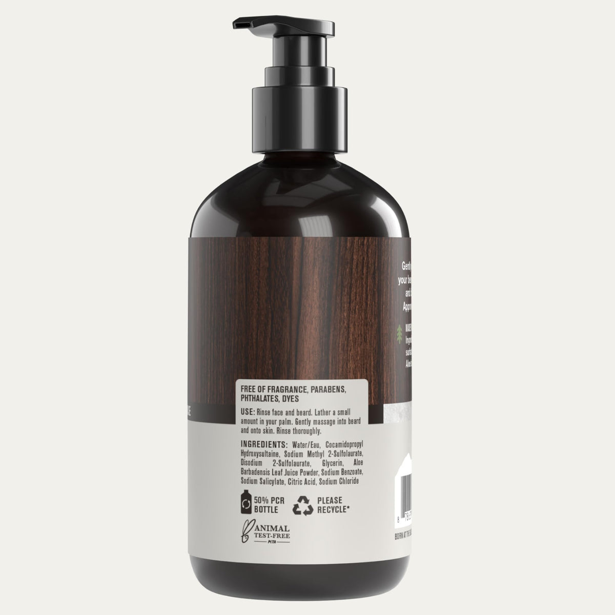 Every Man Jack bottle in bathroom setup, uncluttered grooming for sensitive skin