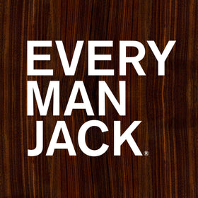 Every Man Jack bottles styled on bathroom shelf showing natural grooming routine