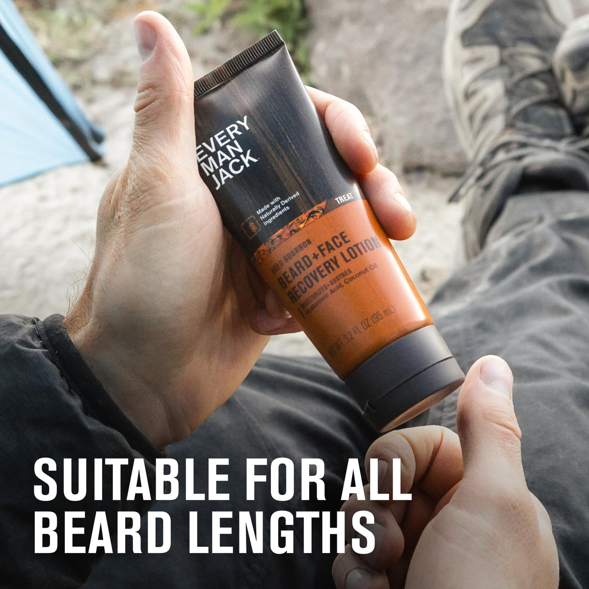 Every Man Jack lotion on bathroom shelf suggesting everyday grooming routine benefit
