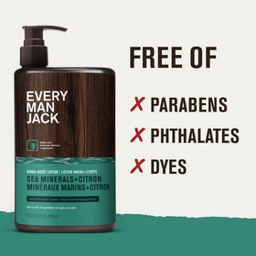 Every Man Jack lotion absorbed on forearm demonstrating quick absorption