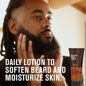 Every Man Jack pump and cap detail highlighting easy dispensing benefit