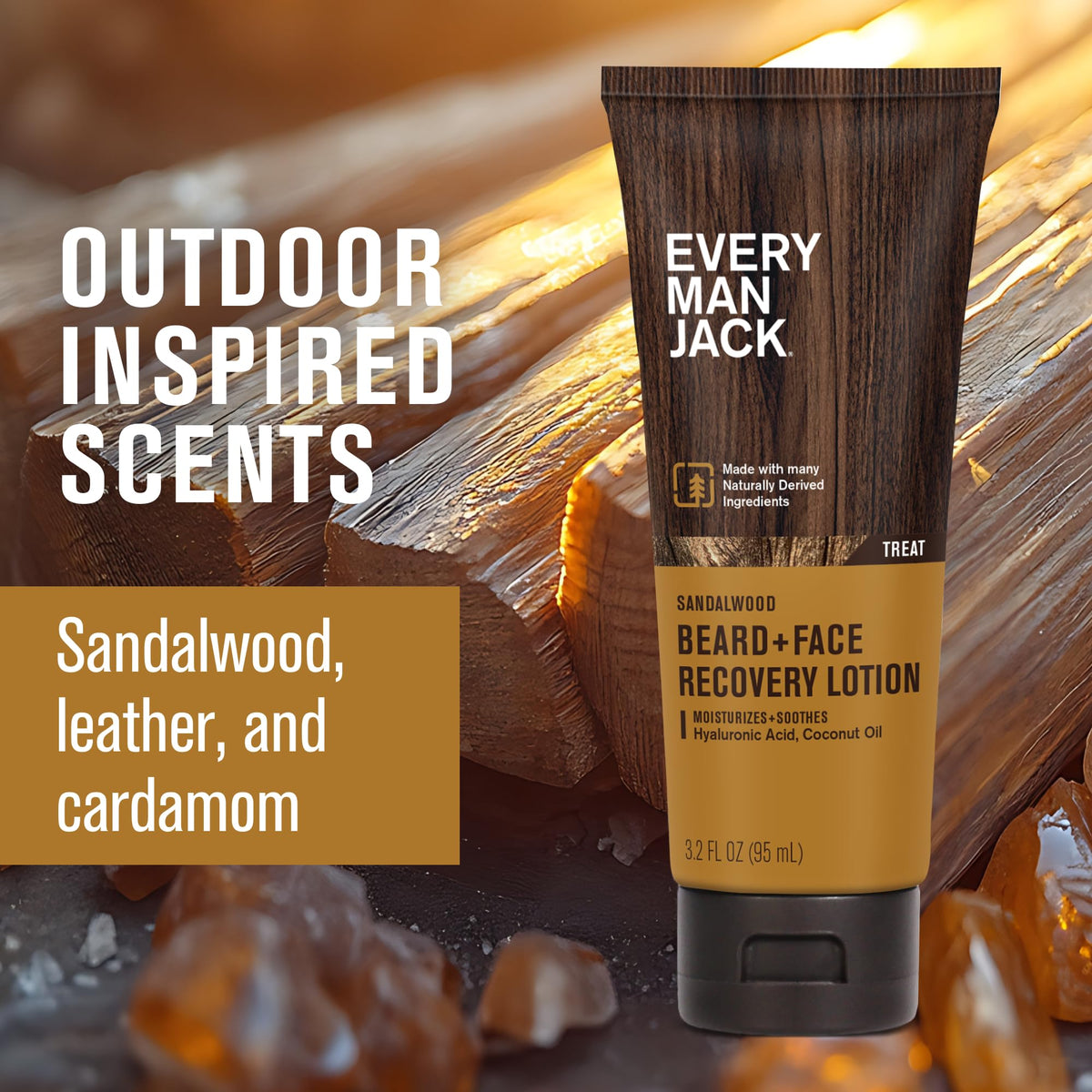 Every Man Jack lotion pump dispensing lightweight lotion for quick absorption