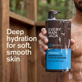 Every Man Jack ingredient label highlighting naturally derived components