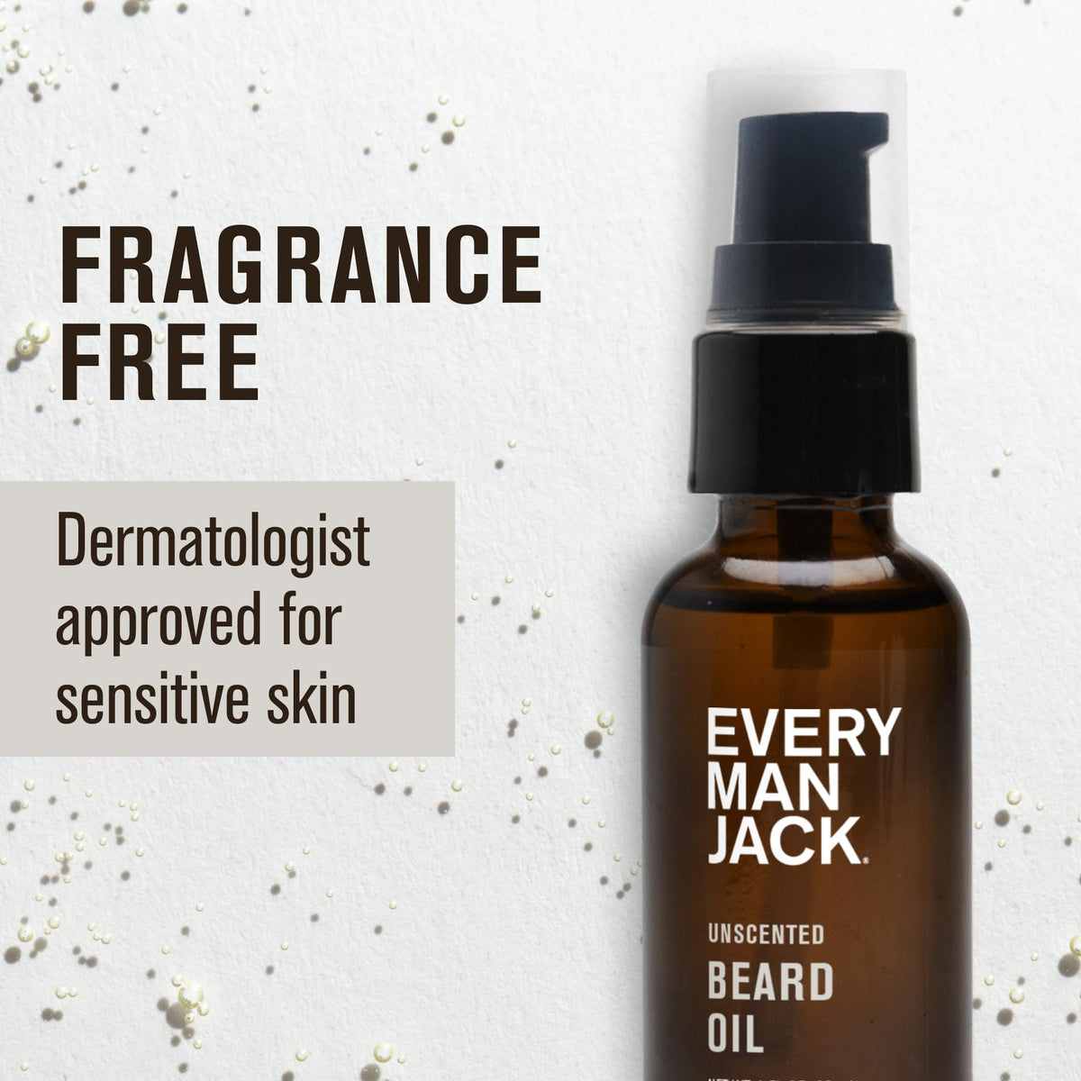 Every Man Jack oil texture on hand demonstrating lightweight feel and quick absorption