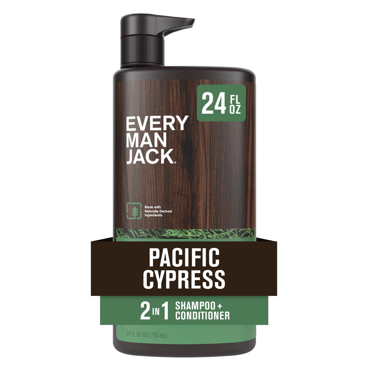 Every Man Jack bottle front view showing clean packaging and scent benefit