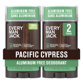 Every Man Jack front packaging showing Pacific Cypress scent and benefits