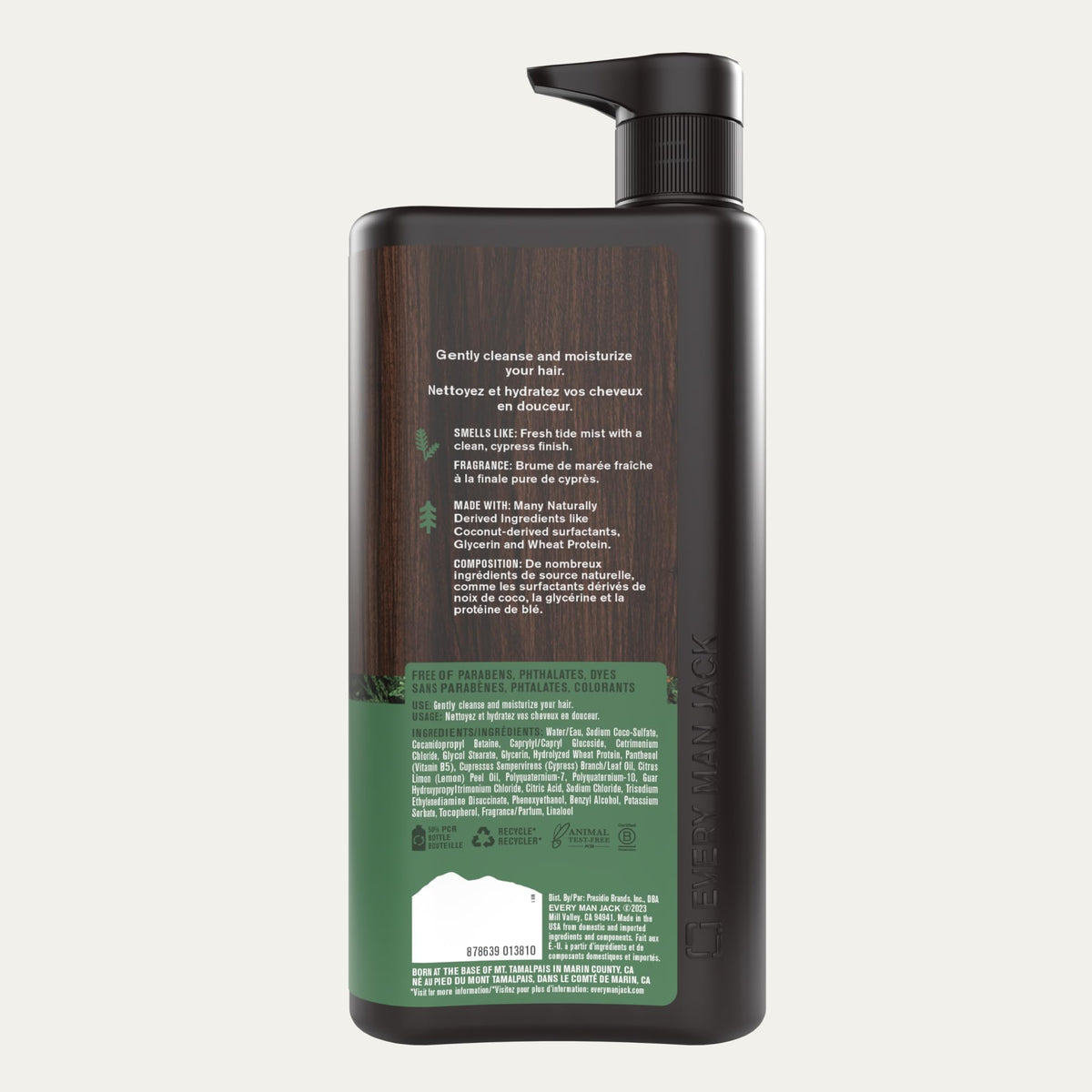 Every Man Jack Pacific Cypress with coastal props evoking fresh outdoor scent benefit