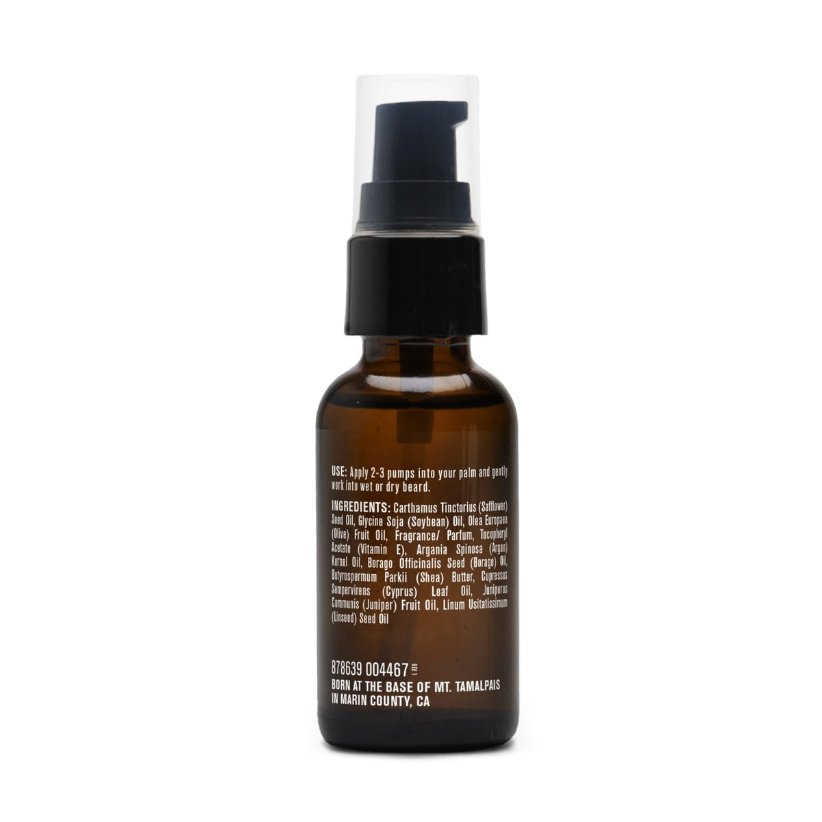 Every Man Jack back label close-up showing ingredient callouts and manufacturing origin