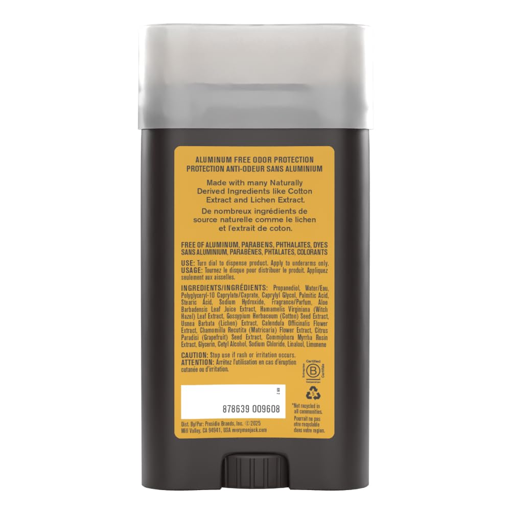 Every Man Jack deodorant with matching grooming items showing scent layering option