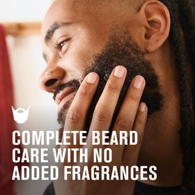 Every Man Jack three products lineup demonstrating a complete beard routine