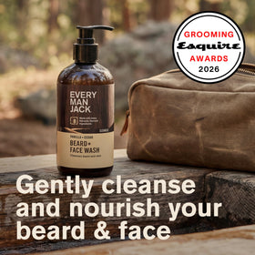 Every Man Jack pump dispensing wash highlighting easy one-handed use
