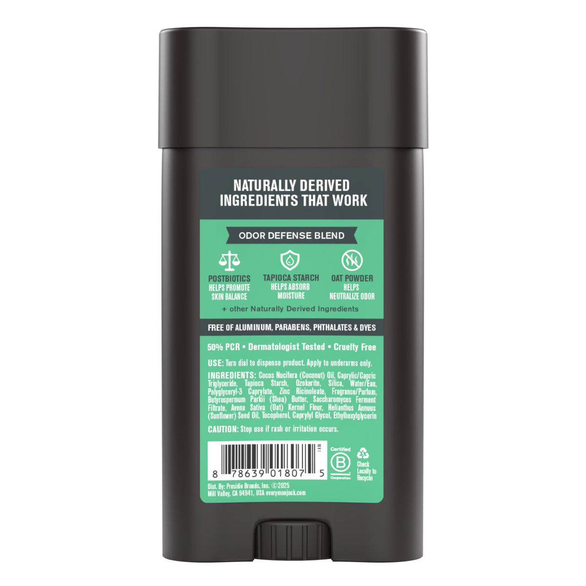 Every Man Jack recyclable container icon emphasizing eco-conscious packaging