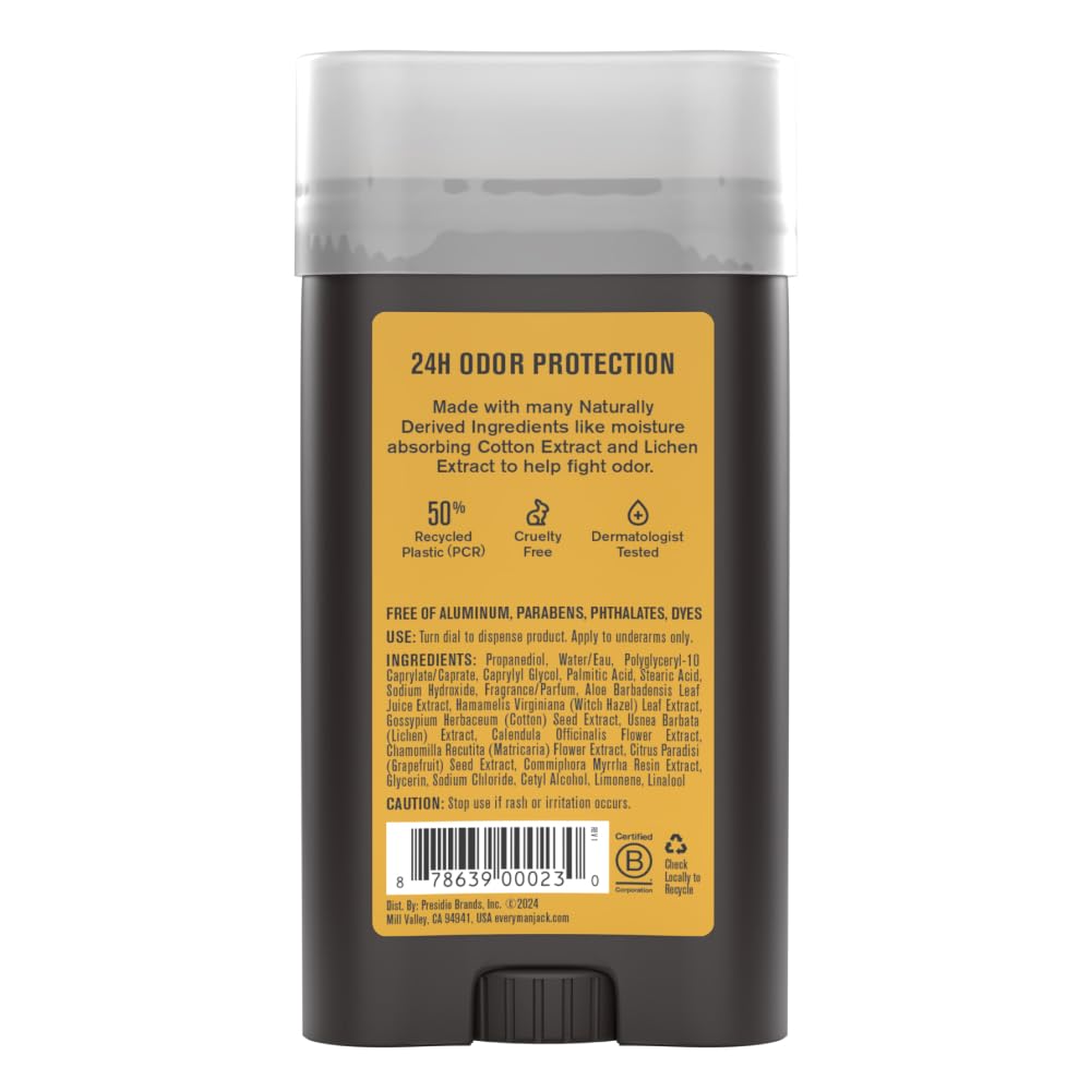 Every Man Jack recyclable packaging detail demonstrating less plastic and eco-friendly benefit