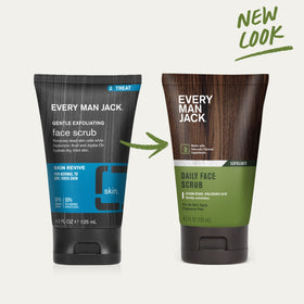 Every Man Jack scrub being applied to hand demonstrating gentle lathering