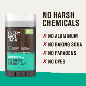 Every Man Jack stick beside toiletry bag proving travel-ready convenience