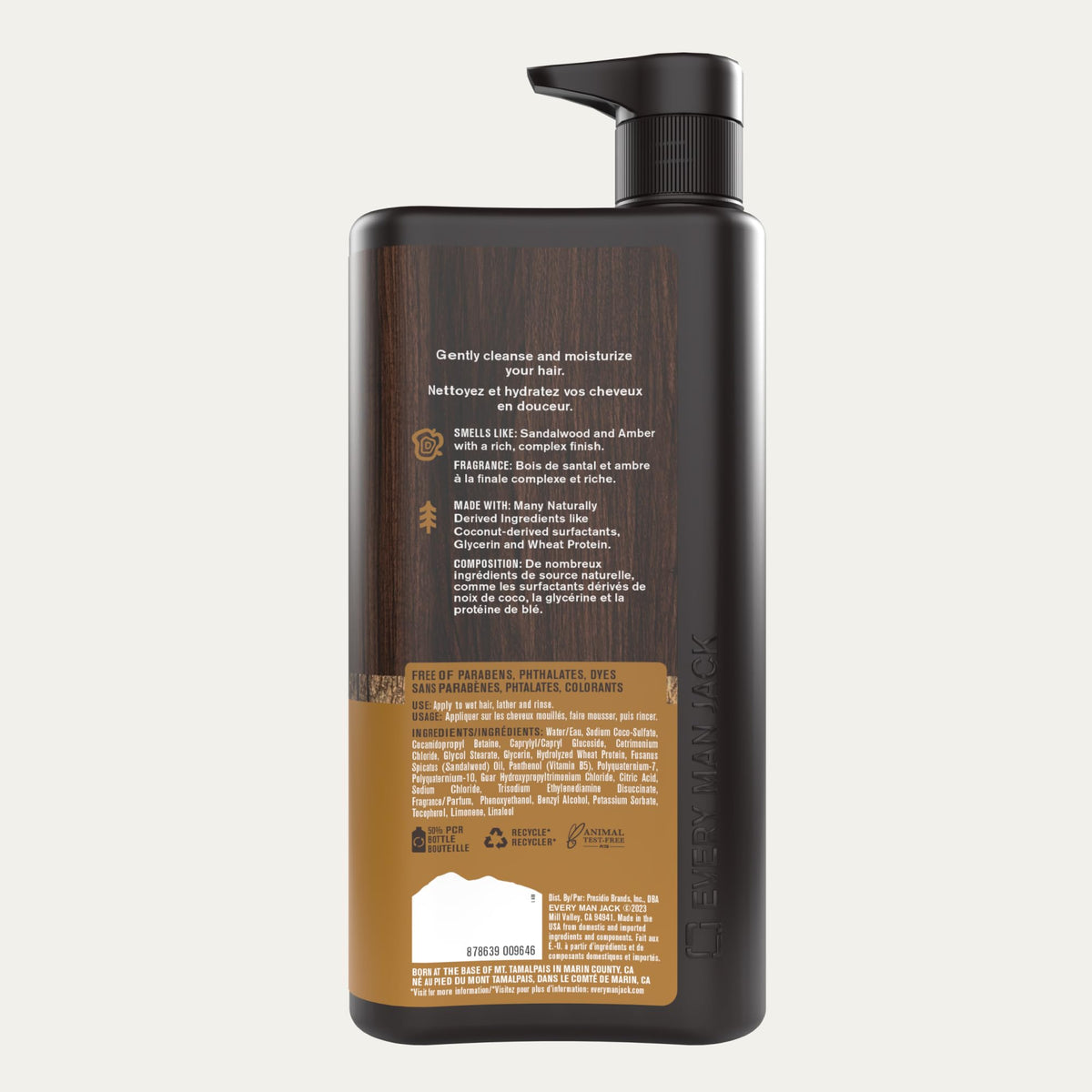 Every Man Jack bottle staged in bathroom lifestyle conveying coordinated routine benefit