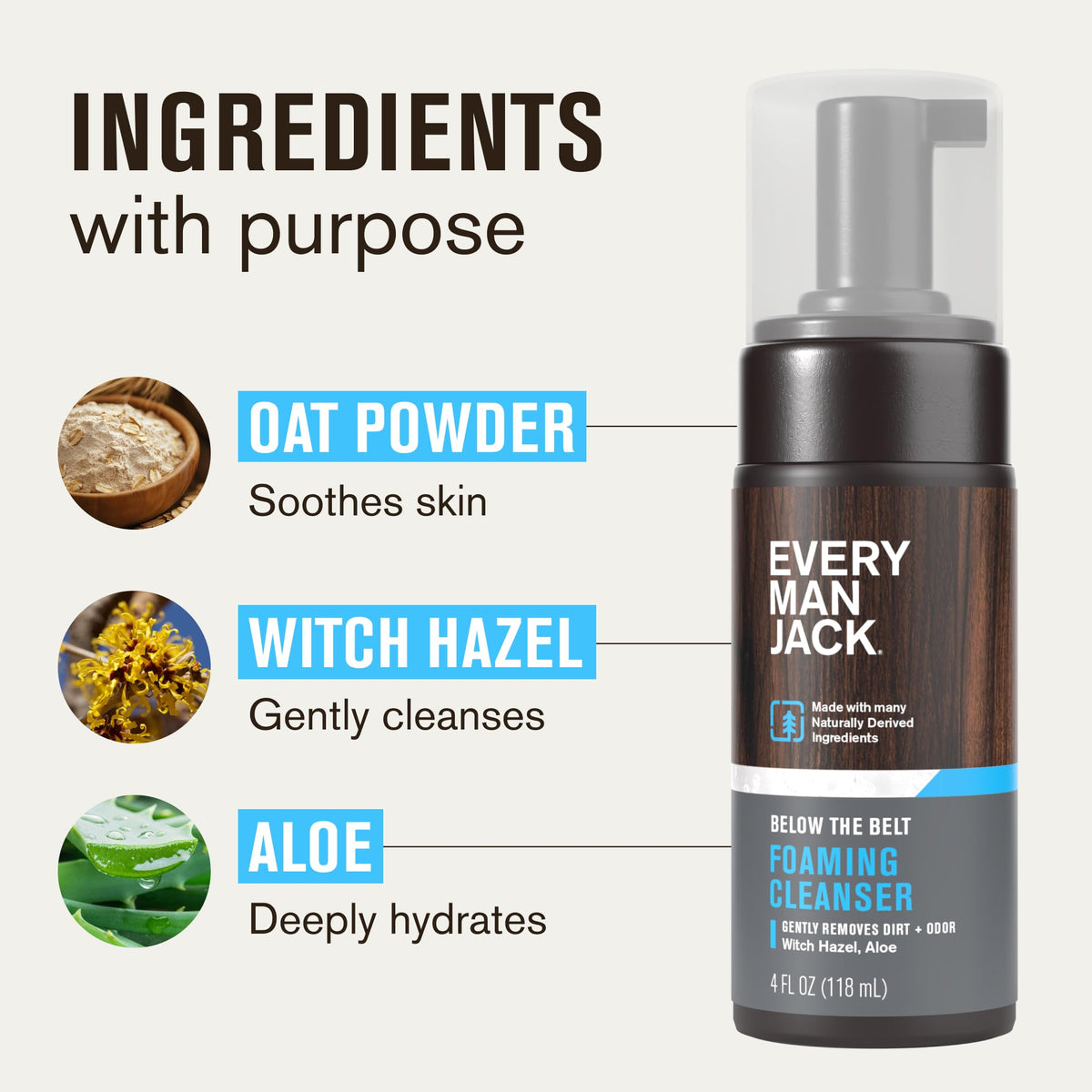 Every Man Jack foam lather texture demonstrating mild, rich suds