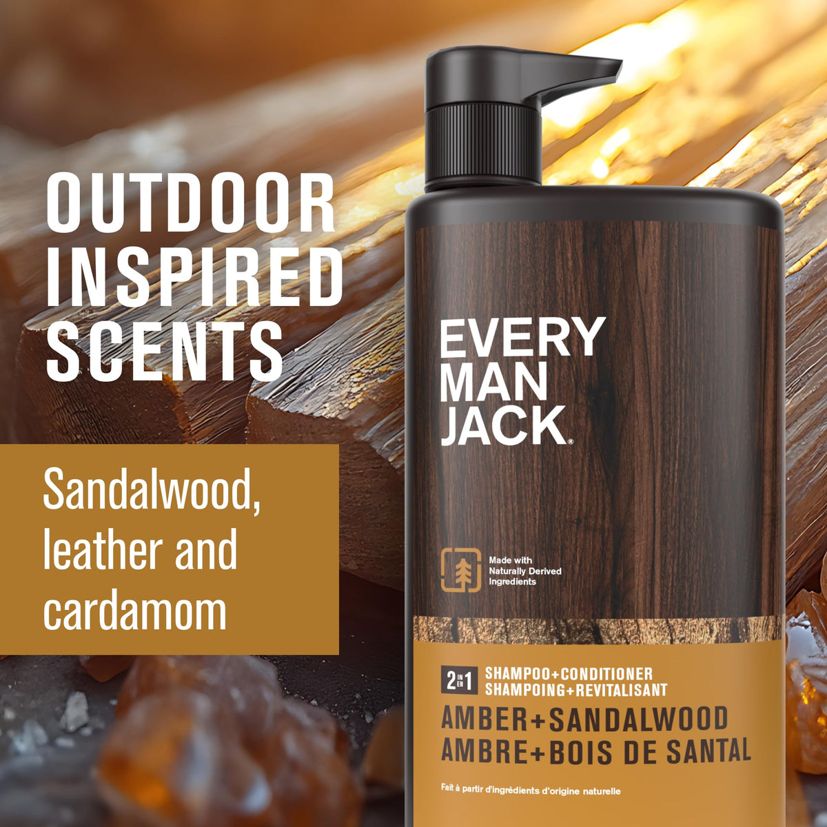 Every Man Jack creamy lather close-up demonstrating gentle cleanse and quick rinsing benefit