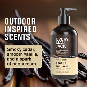 Every Man Jack creamy lather texture demonstrating gentle but effective cleansing
