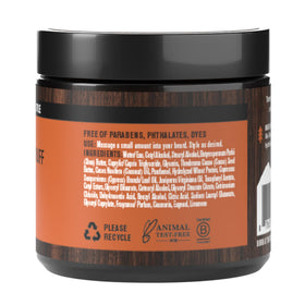 Every Man Jack jar inside travel pouch illustrating portability and on-the-go grooming benefit