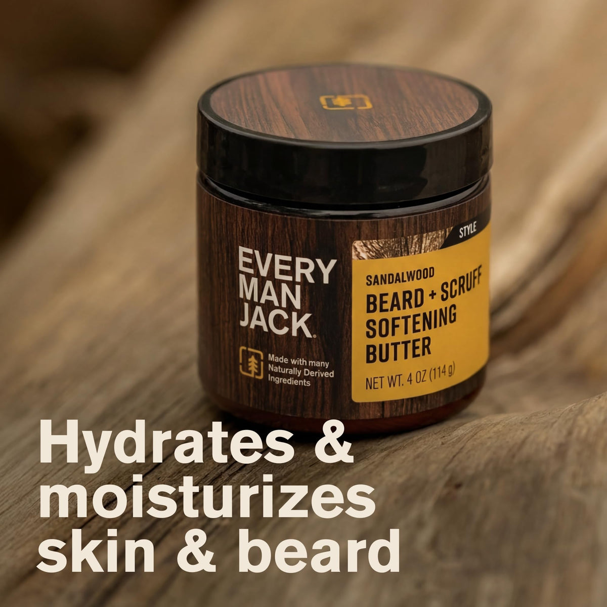 Every Man Jack product held in hand demonstrating size and portability for travel convenience