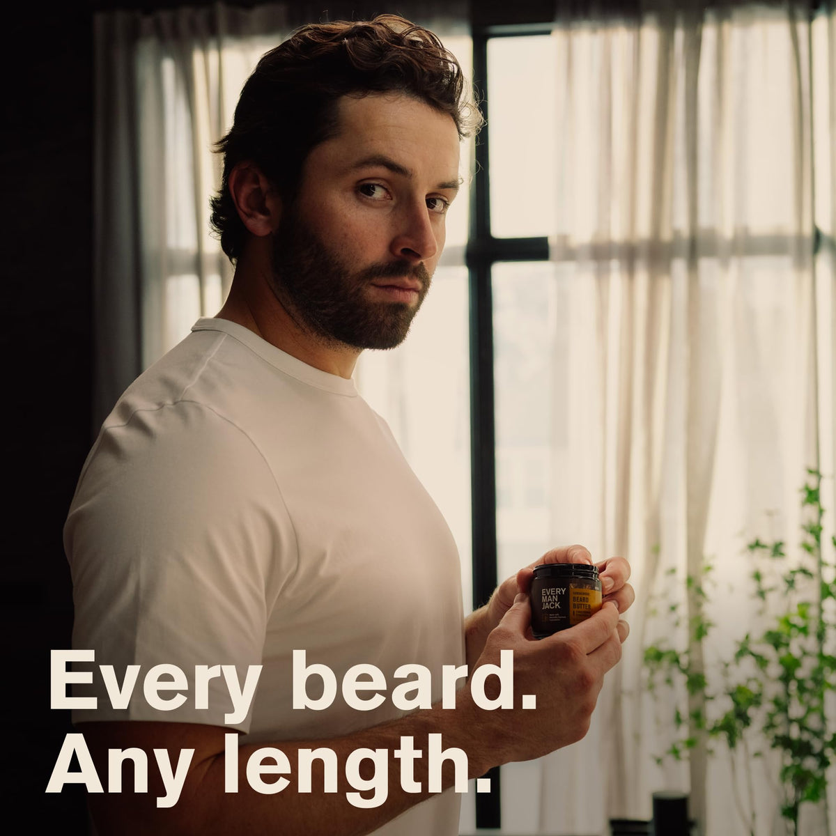 Every Man Jack natural ingredients display of shea and coconut highlighting conditioning benefit