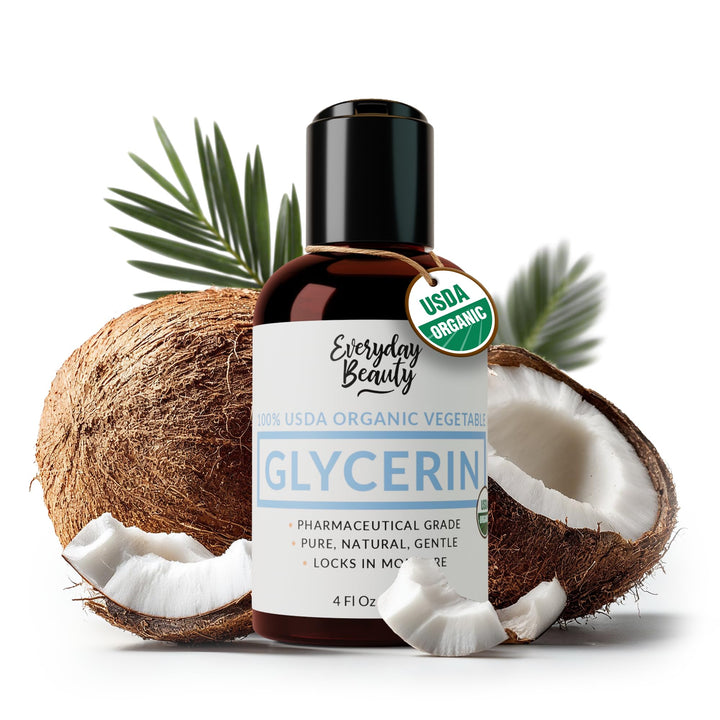 Everyday Beauty front label showing USDA organic certification and clear benefits
