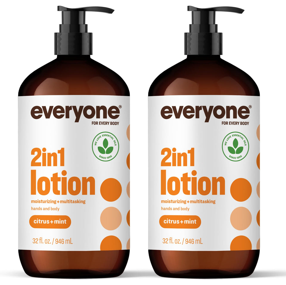 everyone front packaging showing two 32 oz bottles and citrus mint scent benefit