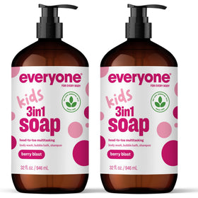 everyone bottle front view showing Berry Blast label and family friendly design benefit