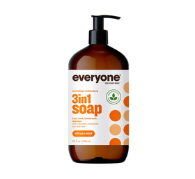 everyone 3‑in‑1 front bottle showing citrus and mint scent and clear branding