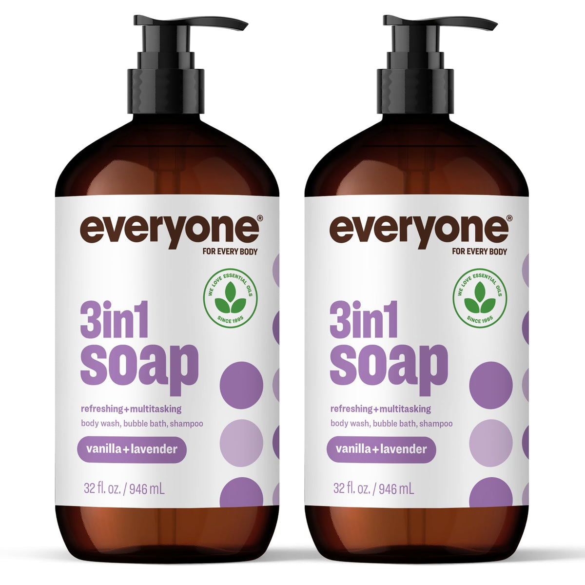 everyone bottle front packaging showing label and scent for easy identification