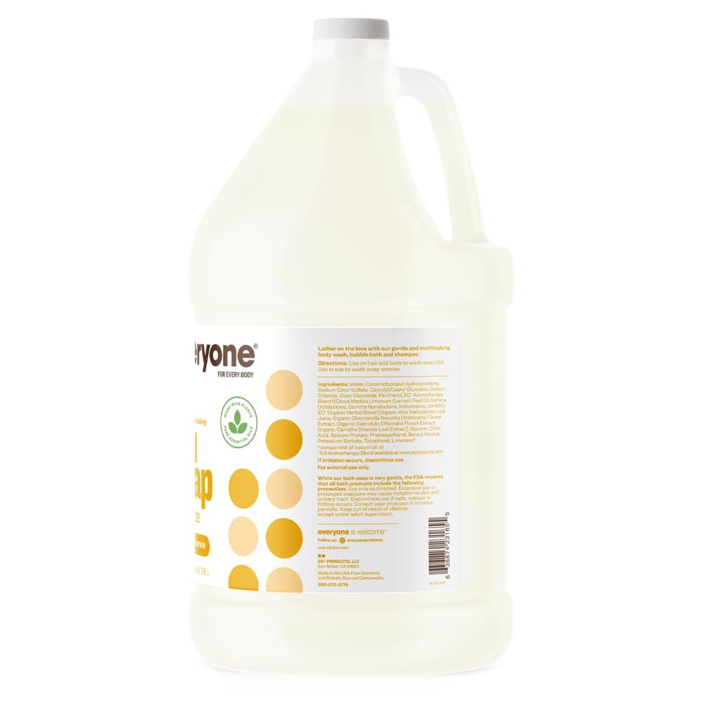 everyone brand pouring soap into pump bottle for easy refill and less waste