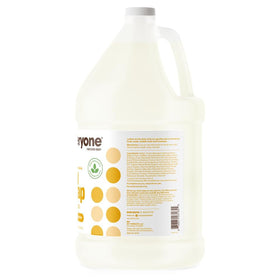 everyone brand pouring soap into pump bottle for easy refill and less waste