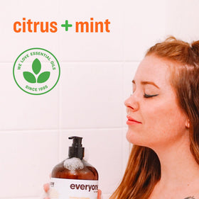 everyone brand pump dispenser closeup demonstrating easy single‑hand use