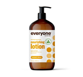 Everyone front packaging showing 32 oz bottle and Coconut Lemon scent benefits hydration