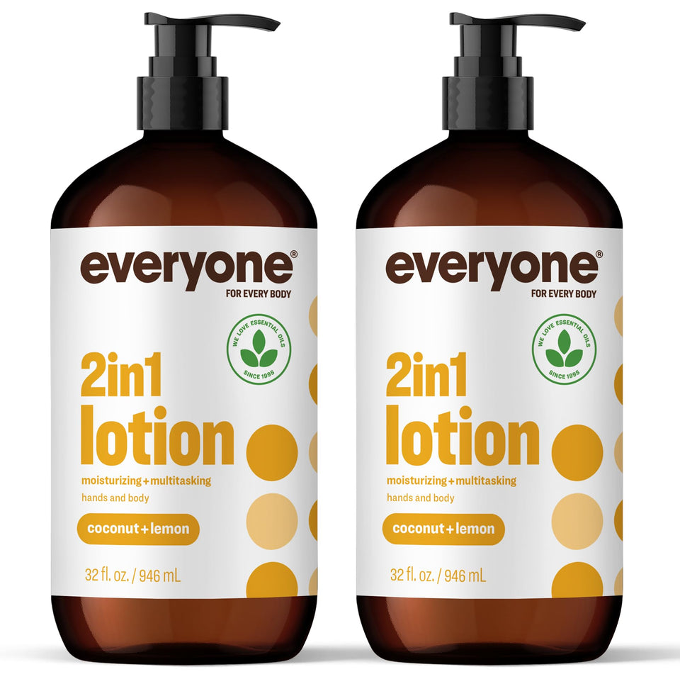 everyone for every body front packaging showing two 32 oz bottles and label benefit