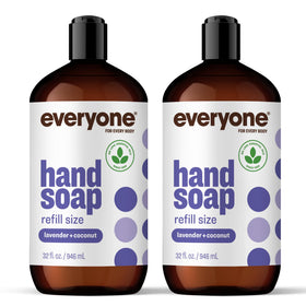 everyone front packaging showing two 32 oz bottles and brand for sustainable refills