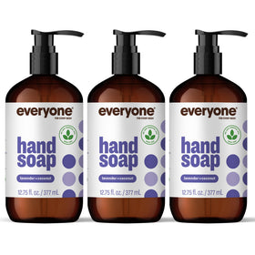 everyone for every body front packaging showing bottle and label, clear ingredient visibility and eco benefit