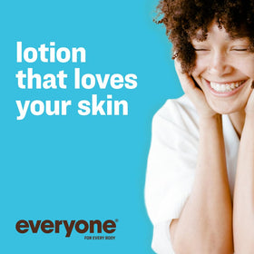 Everyone lotion in hand application demonstrating quick absorption and immediate hydration