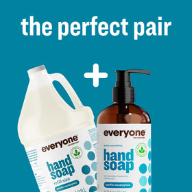 everyone brand label close-up displaying ingredients and eco-conscious claims
